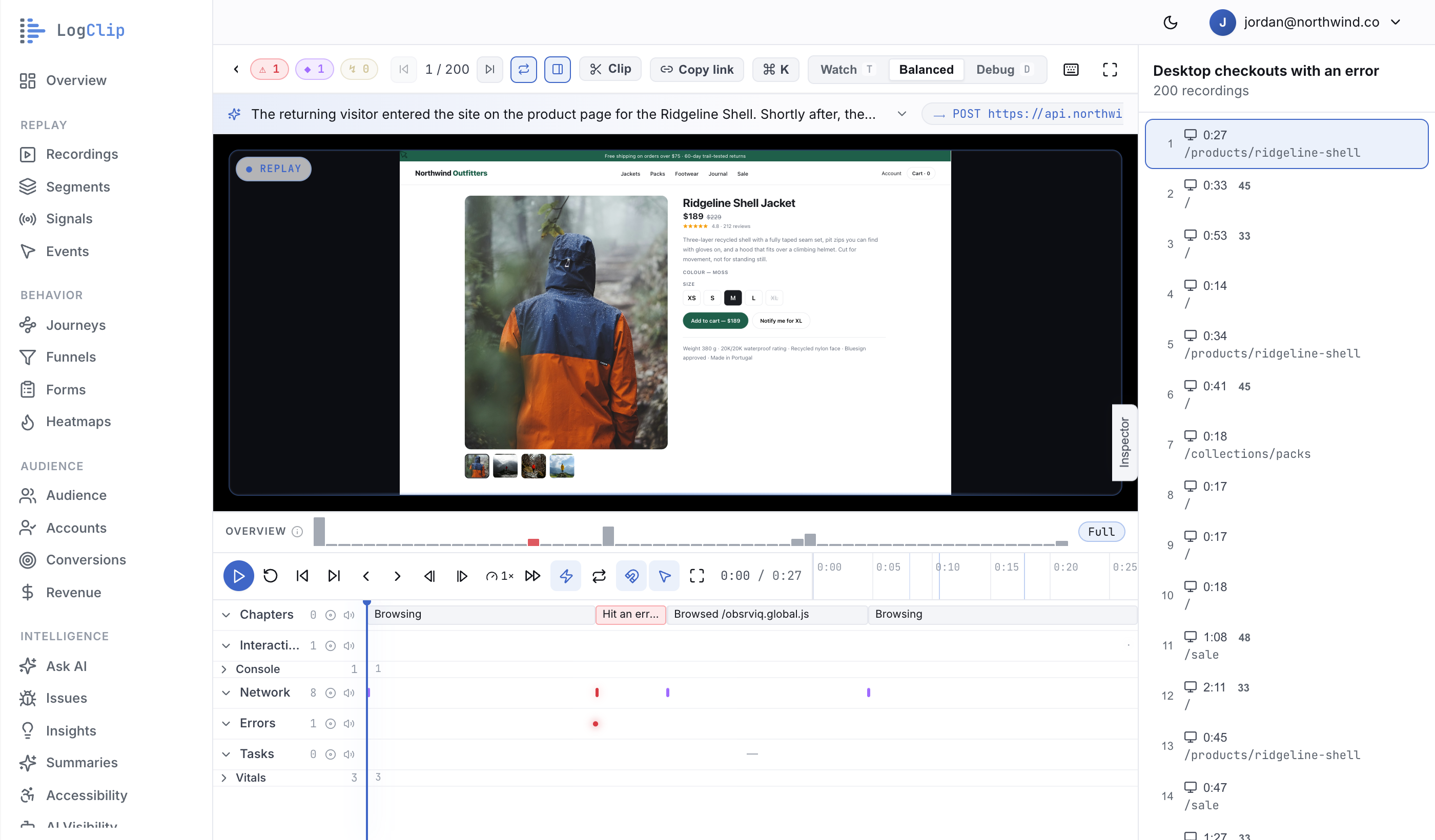 Session Replay — Watch a cohort, not a session — Playlist
